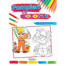 Aveti grija la drum deoarece este plin de obstacole si daca nu sunteti atenti va veti rasturna. Pompieri De Colorat 3 5 Ani Emag Ro
