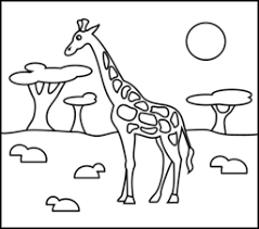 The moon and stars are no match for this spotted unicorn! Giraffe Coloring Page Printables Apps For Kids