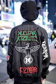Ktz Patched Bomber Giza Liv Berty Umbreon In Harajuku Tokyo Fashion Fashion Alternative Fashion