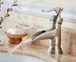 brushed nickel orb bronze waterfall