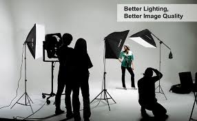 Amazon Com Craphy Photography Softbox Lighting Kit 12x45w Studio Continuous Light With 6 5ftx 10ft Background Support System Stand 3x Backdrops Green White Black For Portrait Product And Video Shooting Camera