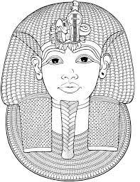 Agypten Totenmaske Von Toutankhamon Arte Egizia Antica Pagine Da Colorare Libri Da Colorare
