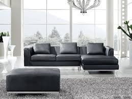 Les canapés d'angle en cuir invitent à la détente : Canape D Angle A Gauche En Cuir Noir Oslo Beliani Fr