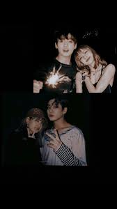 #taehyung #bts #jimin #lisa #jungkook. Jungkook And Lisa Aesthetic Wallpaper Novocom Top