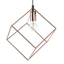 Hangeleuchte In Wurfelform Aus Pendant Light Copper Metal Metal