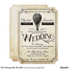 The Vintage Hot Air Balloon Wedding Collection Invitation Idees De Mariage Mariage Steampunk Mariage