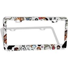 Rated 5 out of 5 by anonymous from looks great my fiance loves this license plate frame. Amazon Com Kzlxch My Neighbor Totoro Spirited Away License Plate Frame Personality Humor Aluminum Alloy License Covers Car Tag Frame Car Accessories Automotive