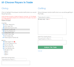 1,584 teams fighting for a right to hoist the horn. Fantasy Football Trade Analyzer Rototrade Com