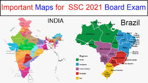 Free blank printable map of india. Important Geography Maps For 2021 Ssc Board Exam Important India S And Brazil S Maps For Exam Youtube