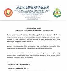 In the auditor report of 2015, jabatan mufti was rated 'good' in the section of accountability index rating, with the score of 80.68 out of 100. Berita Rtm No Twitter 5 Julai Jabatan Mufti Negeri Kedah Ingatkan Semua Pihak Agar Tidak Gunakan Nama Atau Logo Rasminya Tanpa Dapat Kebenaran Bertulis Jabatan Mufti Turut Berterima Kasih Kepada Semua