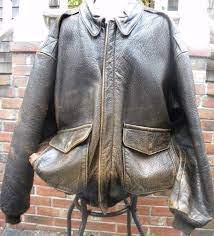Vtg Avirex A 2 Leather Bomber Flight Jacket Stars Stripes Xxl Brown Distressed Jackets Flight Jacket Leather Bomber