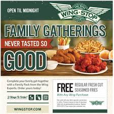 Pinned July 22nd Free Fries With Your Wings At Wing Stop Coupon Via The Coupons App Wingstop Printable Coupons Sample Coupons