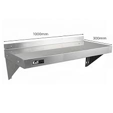 The uk stainless steel kitchen sinks shop. 2 X Kukoo Commercial Stainless Steel Shelves Kitchen Wall Shelf Catering Corrosion Resistant Free Microfiber Cloths 1000mm X 300mm Amazon Co Uk Business Industry Science