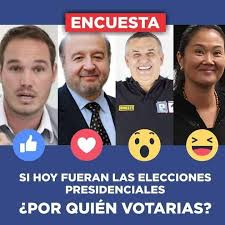 Como siempre en la cocina politica donde las papas queman y se come bien, la pregunta este en el titulo del post, por quien votarias y votaria por gaston acurios, por que es un buen empresario, tiene carisma para las masas y se que va a generar desarrollo para las pequeñas y. Peru Encuesta Si Hoy Fueran Las Elecciones Facebook