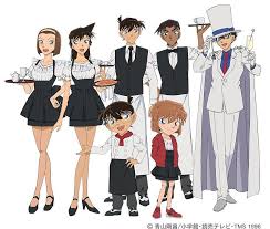 Todos Vestidos De Camareros Y Kaito Kid Me Supongo Que Sera El Mago De La Cena O Eso O Un Invitado Detektiv Conan Conan Kaito Kid