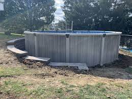 Best images about deck skirting ideas to try at home. Retaining Wall Around Pool Above Ground Pool Landscaping Above Ground Pool Swimming Pools Backyard