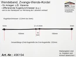 Ich habe eine markise(warema),die seit geraumer zeit sehr schwer zu kurbeln geht. Mps Elektro Rollladen Shop 496194 Wendeband Zwangs Wende Kordel Kugelkette Warema Bandspule