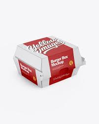 Download Paper Burger Box Mockup Half Side View High Angle Shot In Box Mockups On Yellow Images Object Mockups Burger Box Box Mockup Mockup Free Psd