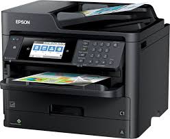 This printer works for copier, fax, printer and scanner. Best Buy Epson Workforce Pro Ecotank Et 8700 Wireless All In One Inkjet Printer Black C11cg39201