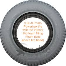 3 00 8 14 X 3 In Primo Powertrax Foam Filled Wheelchair Tire