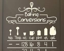 Kitchen Equivalent Measurement Conversion Chart Mason Jar