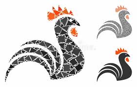 Galinha e galo são, respectivamente, a fêmea e o macho da espécie gallus gallus domesticus de aves galiformes e fasianídeas. Mosaico Do Galo Ilustracao Stock Ilustracao De Agricultura 30513589