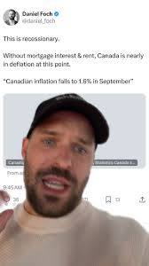 Inflation keeps falling. Are we in a recession? 👇 #canada #recession  #investing #inflation