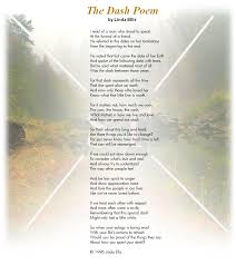Your Dash Funeral Readings Funeral Poems Poems
