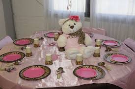 Pink And Leopard Baby Shower Party Ideas Photo 4 Of 23 Pink Cheetah Baby Shower Baby Shower Themes Baby Shower Parties