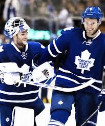 Detroit red wings goaltender jonathan bernier (45) makes a save against the toronto maple leafs. Jonathan Bernier And Cody Franson Toronto Maple Leafs Toronto Maple Leafs Hockey Toronto Maple Leafs Maple Leafs