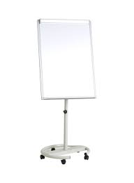 shop fos flip chart stand with white magnetic board white