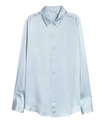 Silk Shirt Light Blue Women H M Us Silk Pants Outfit Silk Shirt Clothes