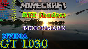 Gt 1030 Minecraft Rtx Shader Benchmark Java Edition Youtube