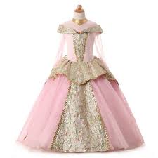 Classic Fairy Tale Girls Disney Princess Dress Birthday Party Cosplay Costumes Birthday Girl Dress Disney Princess Dresses Princess Dress Kids