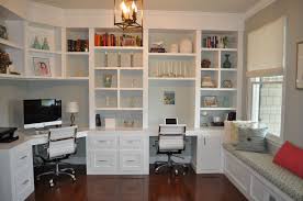 My Office Custom Built Ins Window Seat Roman Shades Home Office Design Office Built Ins Guest Room Office
