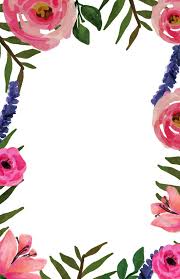Full page borders, across the top borders, across the bottom borders, left side borders and right side borders. Simple Thin Flower Border Novocom Top