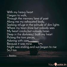 With My Heavy Heart I Beg Quotes Writings By Babiba Sultana Yourquote