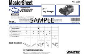 Crutchfield Vehicle Specific Instructions