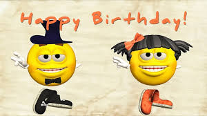 Animated birthday wish 3(happy birthday surendra). Funny Happy Birthday Song Emoji Sing Happy Birthday To You Youtube