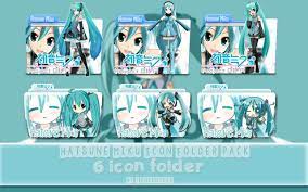 Pack Icon Folder Hatsune Miku Vocaloid By Shinhye2 By Shinhye20 On Deviantart