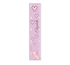 Growth Chart Elephant Growth Chart Pink Elephant Growth Chart Custom Growth Chart Custom Pink Growth Chart Canvas Growth Chart Hn4