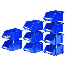 Wall thickness, these heavy duty bins can be used on open and closed shelf units and pick racks. Vfm Blue Heavy Duty Storage Bin Pack Of 12 360235