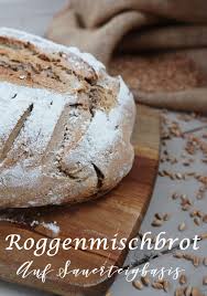 Roggenmischbrot Einfaches Sauerteigbrot The Inspiring Life Sauerteigbrot Roggenmischbrot Brot Selber Backen Rezept