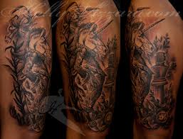 This pair of sleeve tattoos shows off as many of the alice in wonderland characters that can be placed on the arm. Medium And Small Tattoos Always Forever Tattoo Studio Tattoos By Holly Azzara