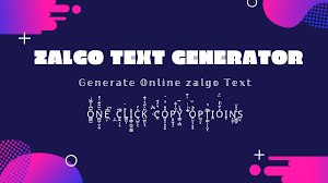 What can creepy text generator do for you: Creepy Zalgo Text Generator Every Single Zalgo Letter Has A Combination Of Multiple Characters Padi Band