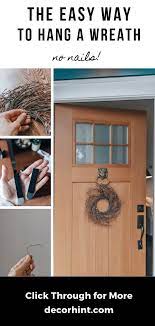 How To Hang A Wreath Without Damaging Your Door How To Hang A Wreath Suction Cup Wreath Hanger Diy