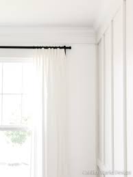Curtain rings are so cute, even when you don't need to shorten your curtains! Budget Pinch Pleat Curtains Orc Week 7 Caitlin Marie Design
