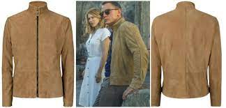 James Bond Spectre Brown Suede Blouson Leather Jacket Mens Clothing Styles Leather Jacket Men Mens Outfits