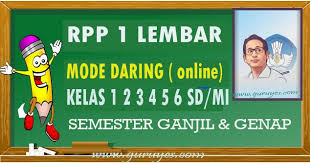 Dalam pelaksanaan pembelajaran daring/online guru juga bisa menambahkan penugasan daring. Contoh Rpp Daring 1 Lembar Sd Kelas 1 2 3 4 5 6 Semester 1 2 Situs Guru