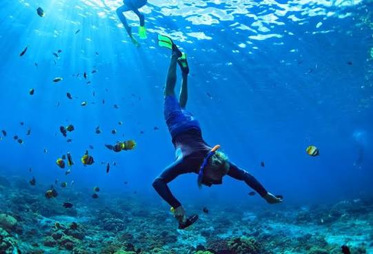 Ocean activity and boat excursion in a tropical destination